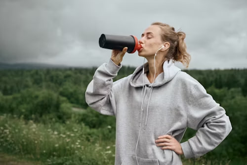 Osoba koja vježba kao dio zdravih dnevnih navika